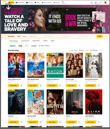 PVR Cinemas App