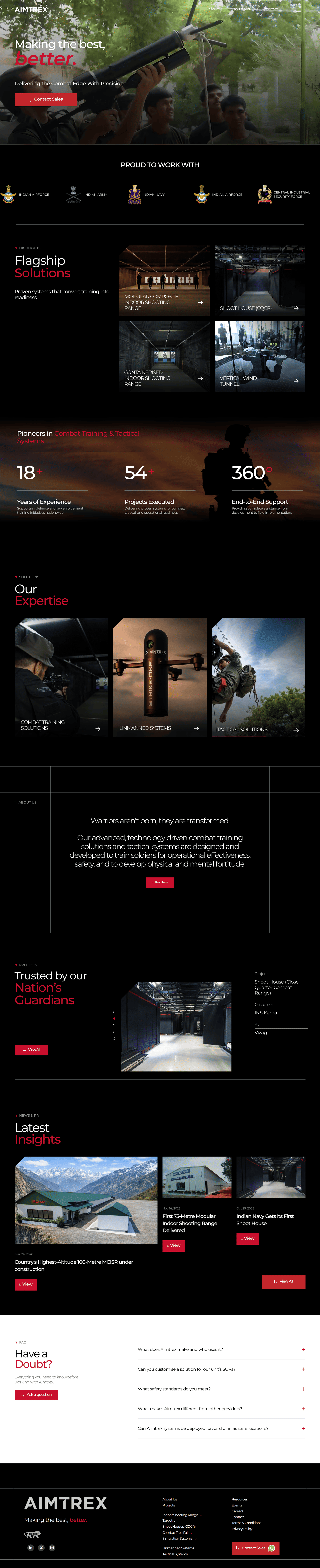 Aimtrex Website
